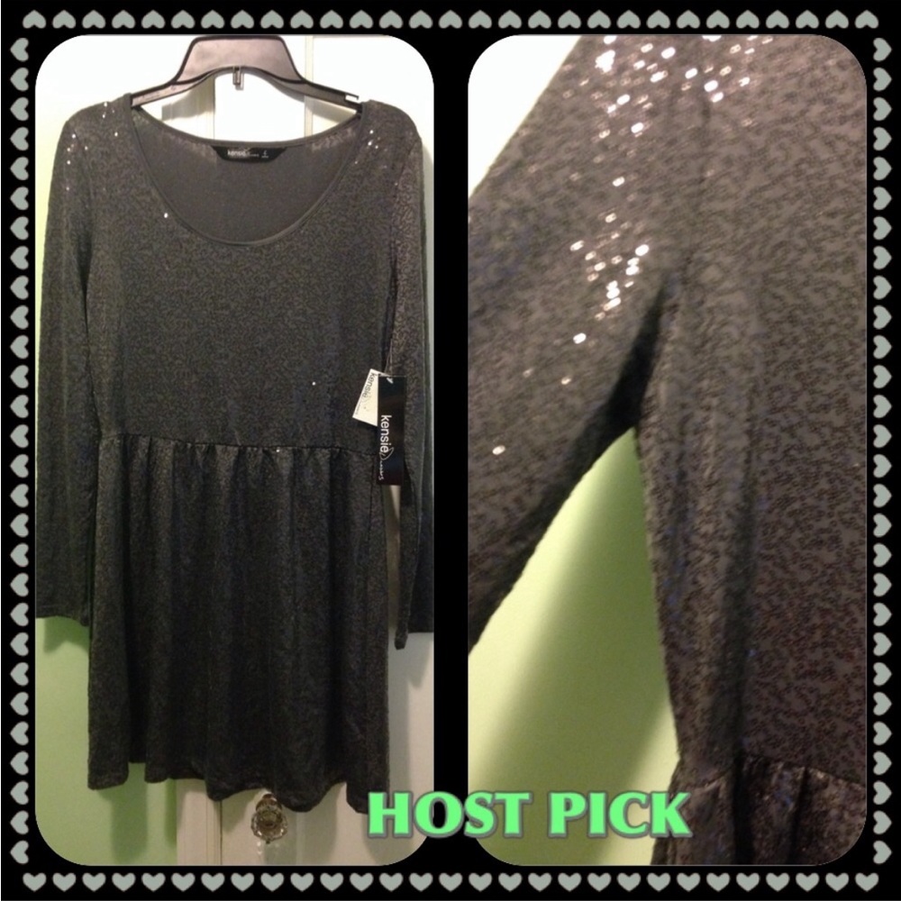KENSIE SEQUIN PARTY MINI DRESS